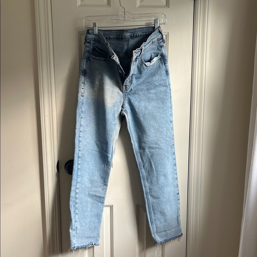 Old Navy Sky-Hi Straight Light Blue Jeans